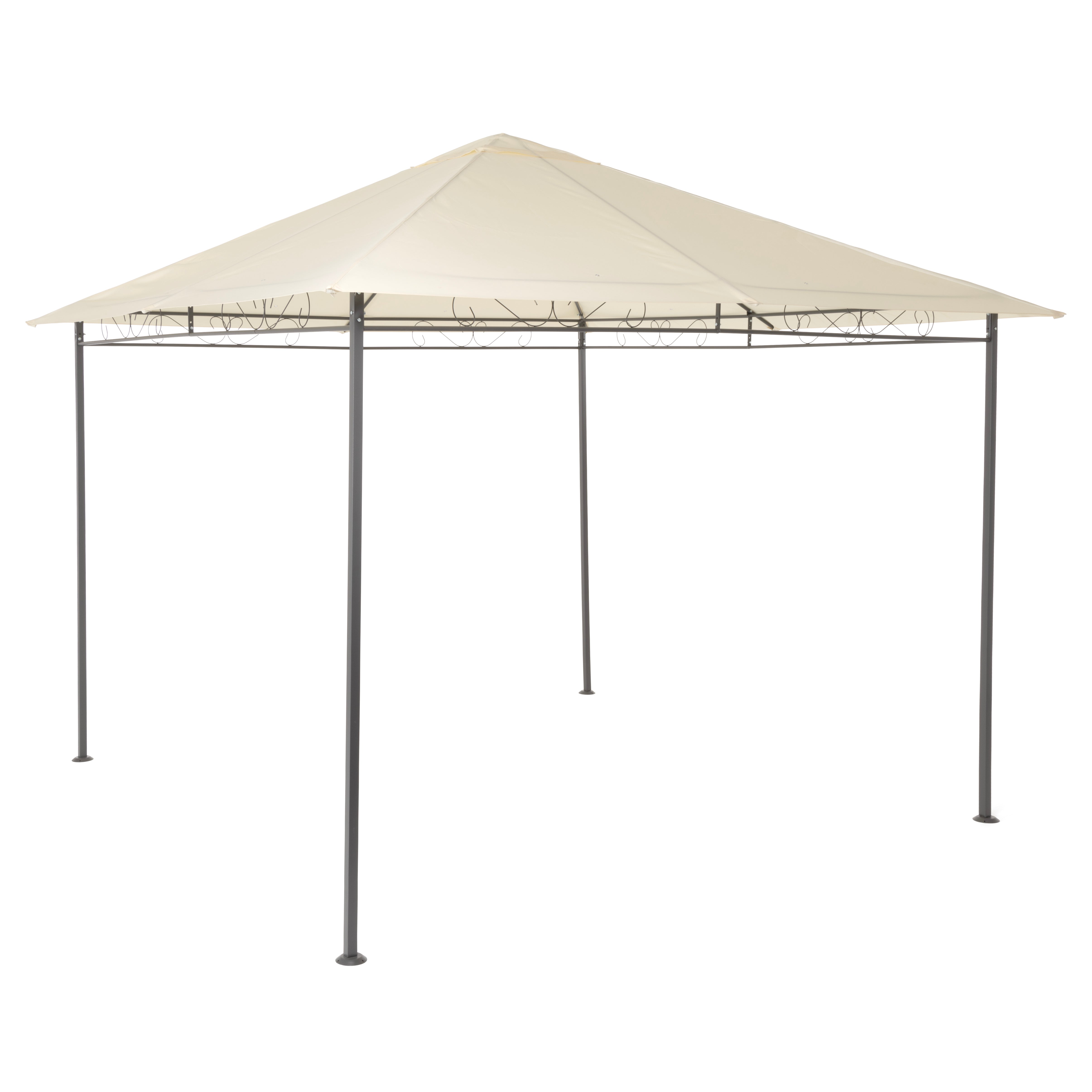 VESTIAMO CASA GIARDINO - Gazebo con telo Ecrù 3x3 metri